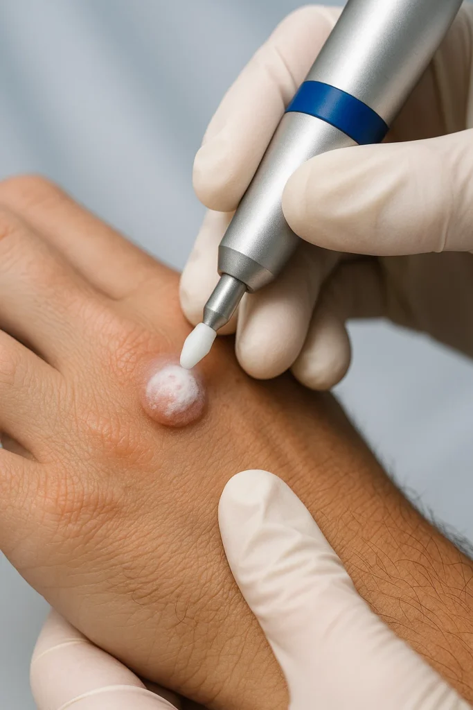 example of wart removal Romford using cryopen